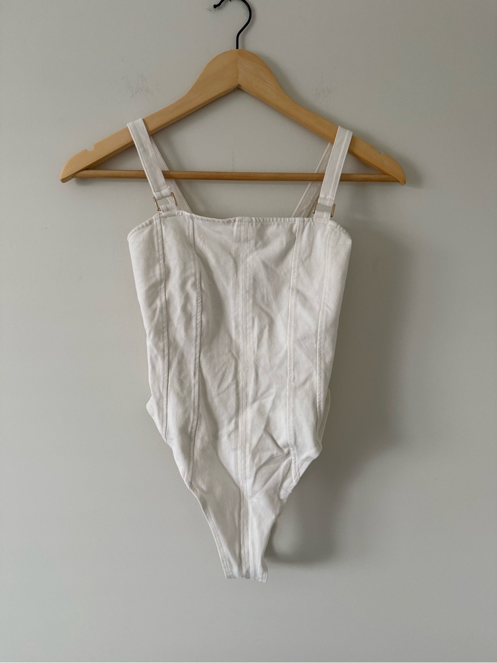 H&M | White Ribbed Bodysuit (size XS)
